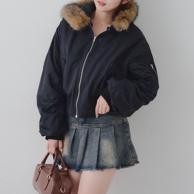 【MARCHES】フェイクファー付 MA-1 | NICE CLAUP / OLIVE des OLIVE　OUTLET | 詳細画像26 