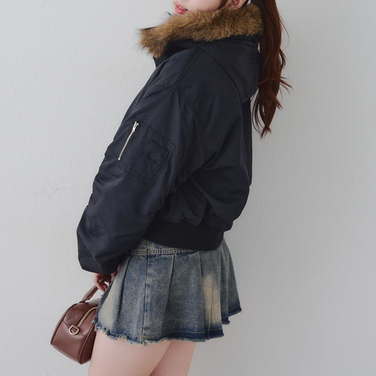 【MARCHES】フェイクファー付 MA-1 | NICE CLAUP / OLIVE des OLIVE　OUTLET | 詳細画像27 