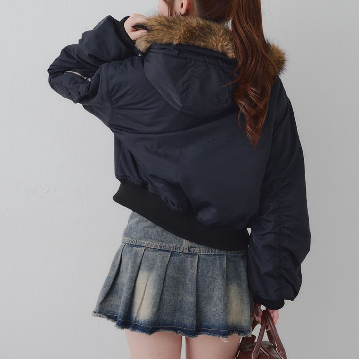 【MARCHES】フェイクファー付 MA-1 | NICE CLAUP / OLIVE des OLIVE　OUTLET | 詳細画像28 