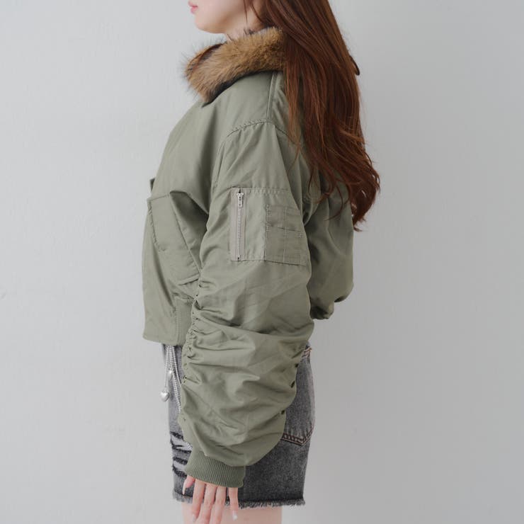 【MARCHES】フェイクファー付 MA-1 | NICE CLAUP / OLIVE des OLIVE　OUTLET | 詳細画像31 