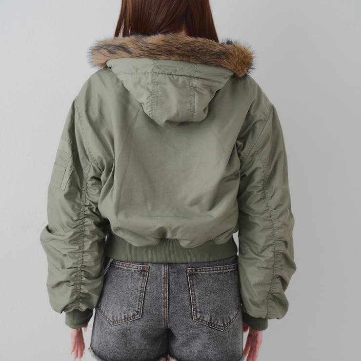 【MARCHES】フェイクファー付 MA-1 | NICE CLAUP / OLIVE des OLIVE　OUTLET | 詳細画像32 