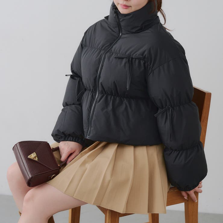 ブラック | 【MARCHES】リボンエコダウン | NICE CLAUP / OLIVE des OLIVE　OUTLET