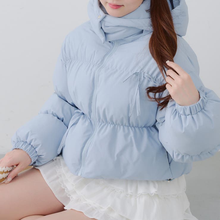 サックス | 【MARCHES】リボンエコダウン | NICE CLAUP / OLIVE des OLIVE　OUTLET