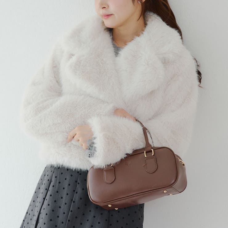 フェイクファーダブルジャケット[品番：NCLW0016941]｜NICE CLAUP