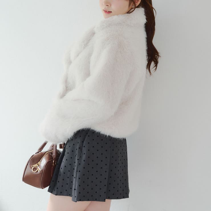 フェイクファーダブルジャケット[品番：NCLW0016941]｜NICE CLAUP