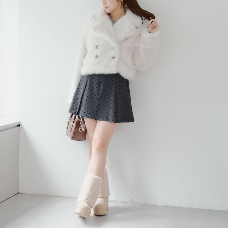 フェイクファーダブルジャケット[品番：NCLW0016941]｜NICE CLAUP