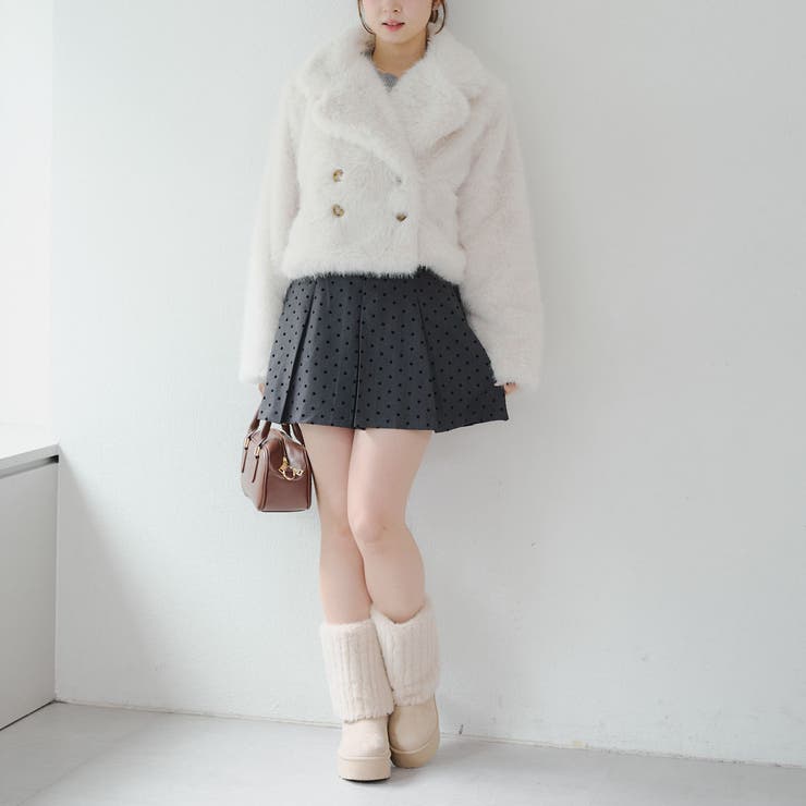 フェイクファーダブルジャケット[品番：NCLW0016941]｜NICE CLAUP