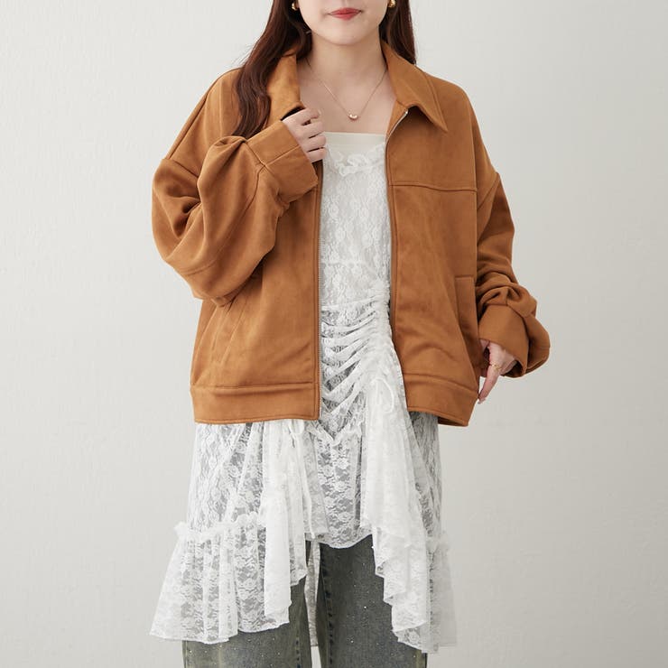 ダブルジップブルゾン | NICE CLAUP / OLIVE des OLIVE　OUTLET | 詳細画像4 