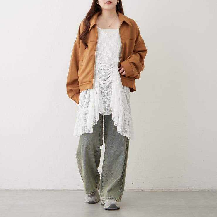 ダブルジップブルゾン | NICE CLAUP / OLIVE des OLIVE　OUTLET | 詳細画像11 