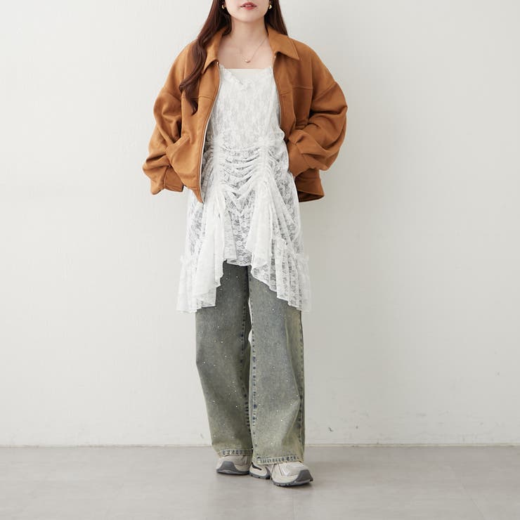 ダブルジップブルゾン | NICE CLAUP / OLIVE des OLIVE　OUTLET | 詳細画像12 