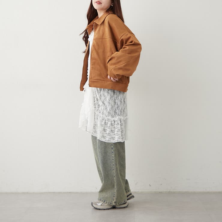 ダブルジップブルゾン[品番：NCLW0016574]｜NICE CLAUP / OLIVE des