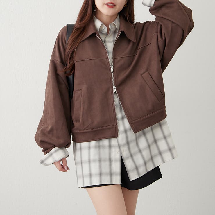 ダブルジップブルゾン | NICE CLAUP / OLIVE des OLIVE　OUTLET | 詳細画像14 