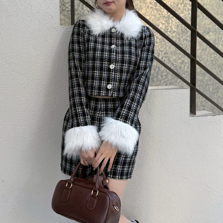 【Holiday collection】ツイードジャケット | NICE CLAUP / OLIVE des OLIVE　OUTLET | 詳細画像2 