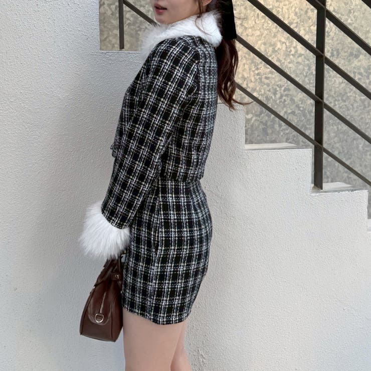 【Holiday collection】ツイードジャケット | NICE CLAUP / OLIVE des OLIVE　OUTLET | 詳細画像3 