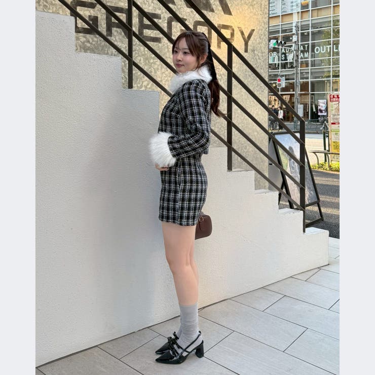 【Holiday collection】ツイードジャケット | NICE CLAUP / OLIVE des OLIVE　OUTLET | 詳細画像5 