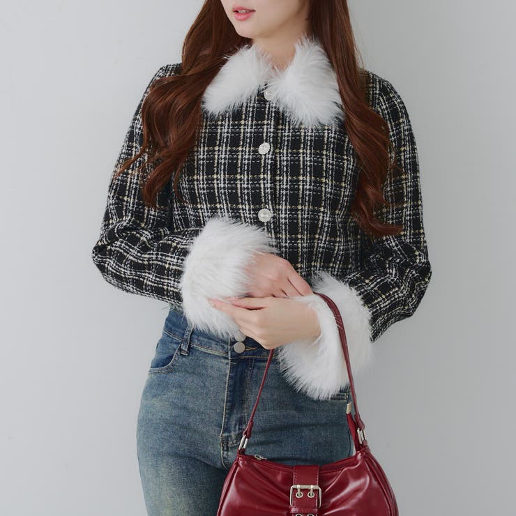 【Holiday collection】ツイードジャケット | NICE CLAUP / OLIVE des OLIVE　OUTLET | 詳細画像11 