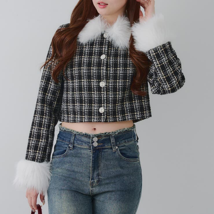 【Holiday collection】ツイードジャケット | NICE CLAUP / OLIVE des OLIVE　OUTLET | 詳細画像12 