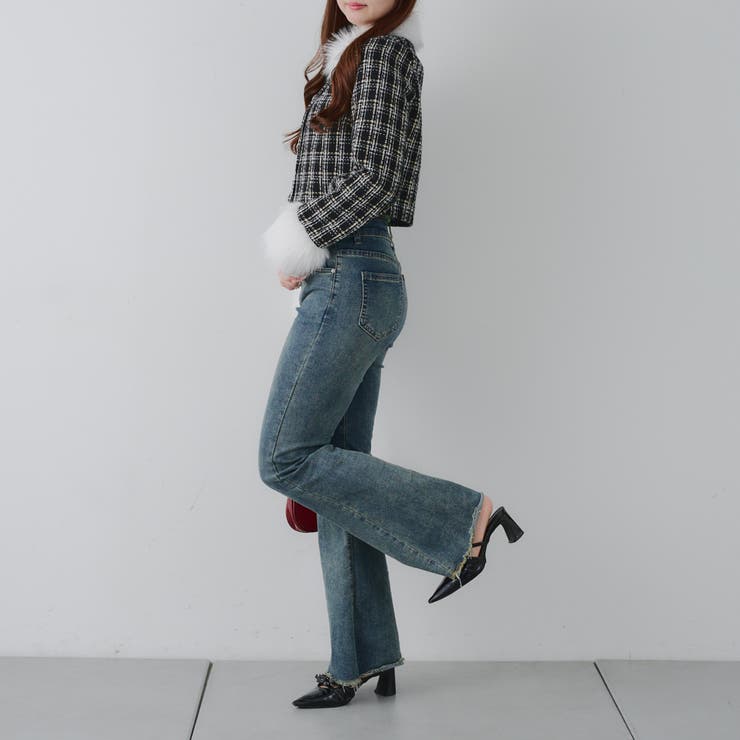 【Holiday collection】ツイードジャケット | NICE CLAUP / OLIVE des OLIVE　OUTLET | 詳細画像16 