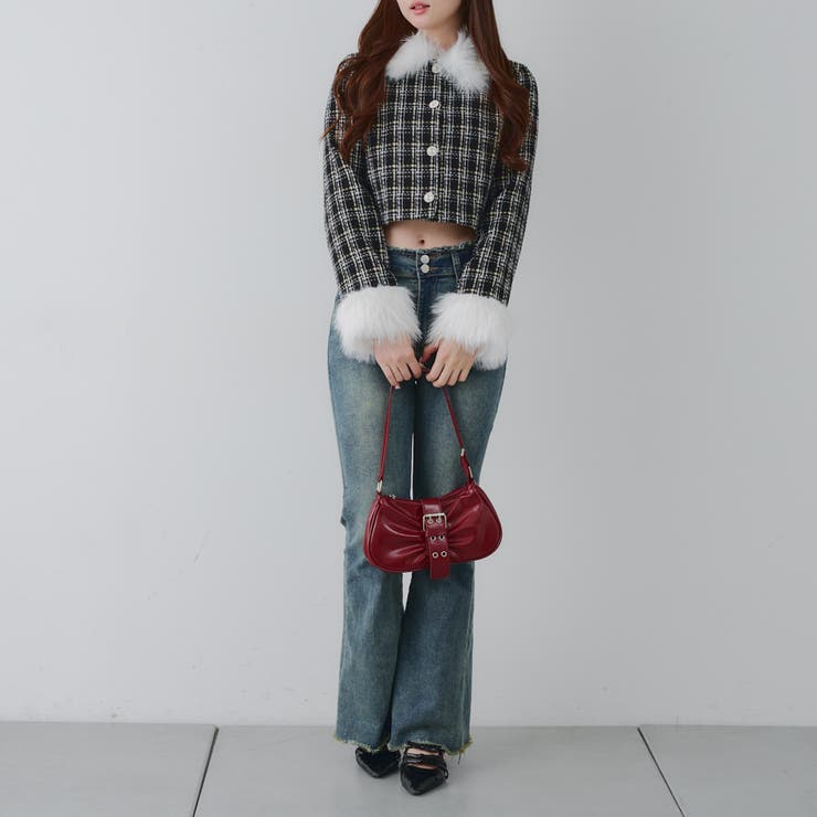 【Holiday collection】ツイードジャケット | NICE CLAUP / OLIVE des OLIVE　OUTLET | 詳細画像18 