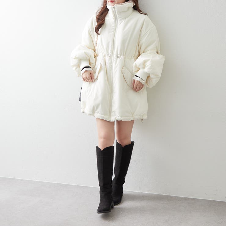 衿ファードロスト中綿ジャケット | NICE CLAUP / OLIVE des OLIVE　OUTLET | 詳細画像9 