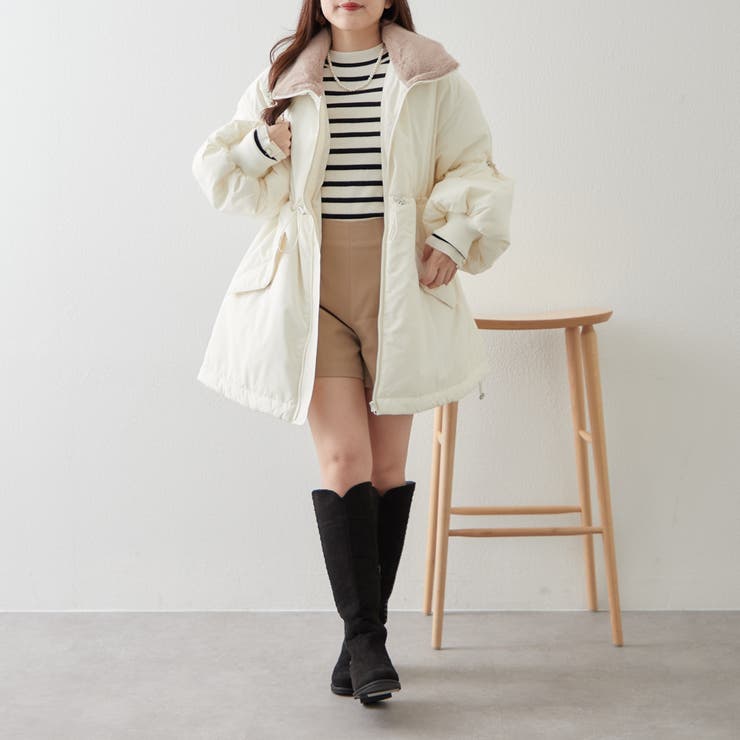 衿ファードロスト中綿ジャケット | NICE CLAUP / OLIVE des OLIVE　OUTLET | 詳細画像17 