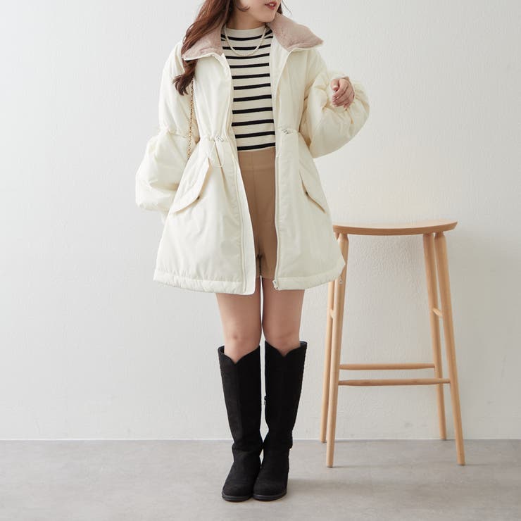 衿ファードロスト中綿ジャケット | NICE CLAUP / OLIVE des OLIVE　OUTLET | 詳細画像18 