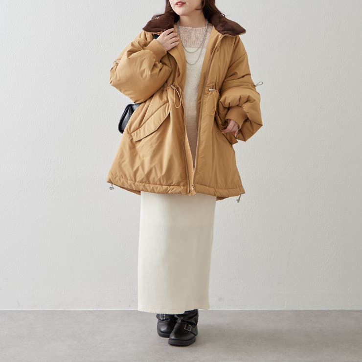 衿ファードロスト中綿ジャケット | NICE CLAUP / OLIVE des OLIVE　OUTLET | 詳細画像27 