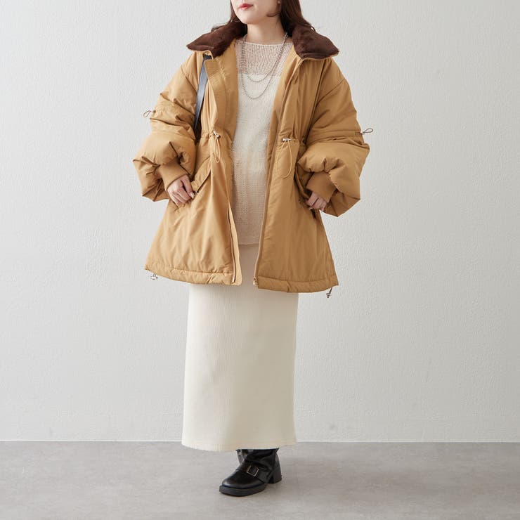 衿ファードロスト中綿ジャケット | NICE CLAUP / OLIVE des OLIVE　OUTLET | 詳細画像29 