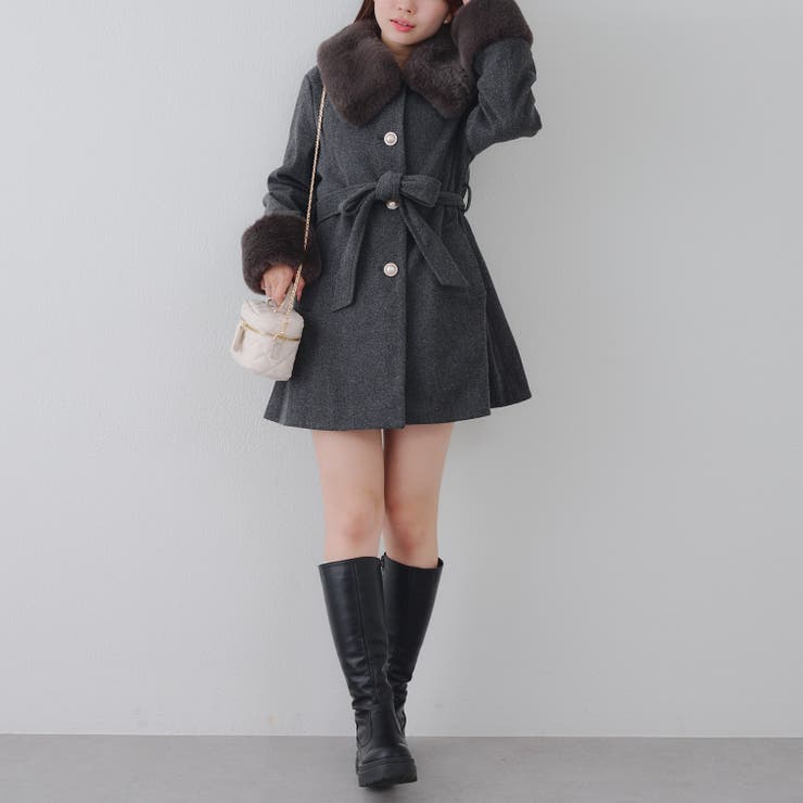 フェイクファー付コート | NICE CLAUP / OLIVE des OLIVE OUTLET | 詳細画像41