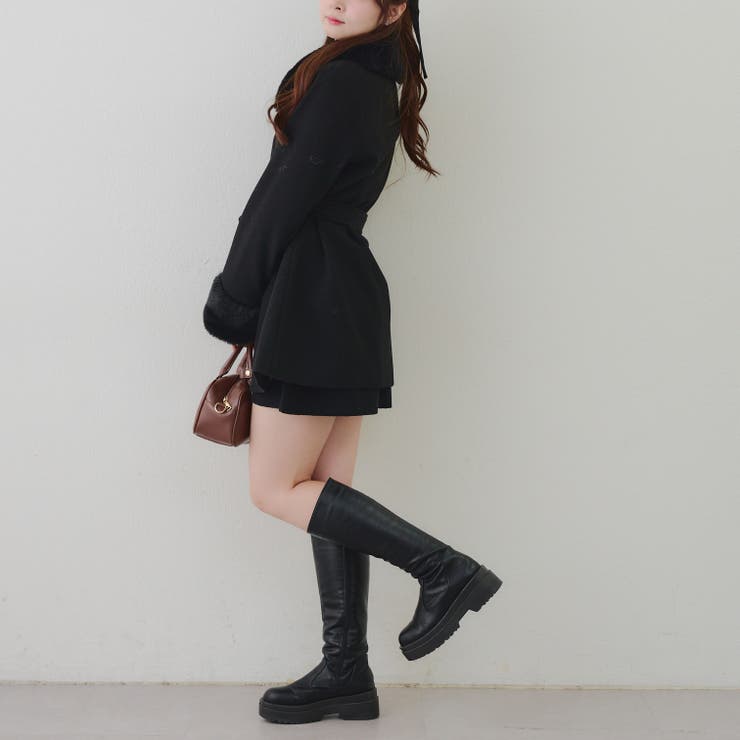 フェイクファー付コート | NICE CLAUP / OLIVE des OLIVE　OUTLET | 詳細画像27 