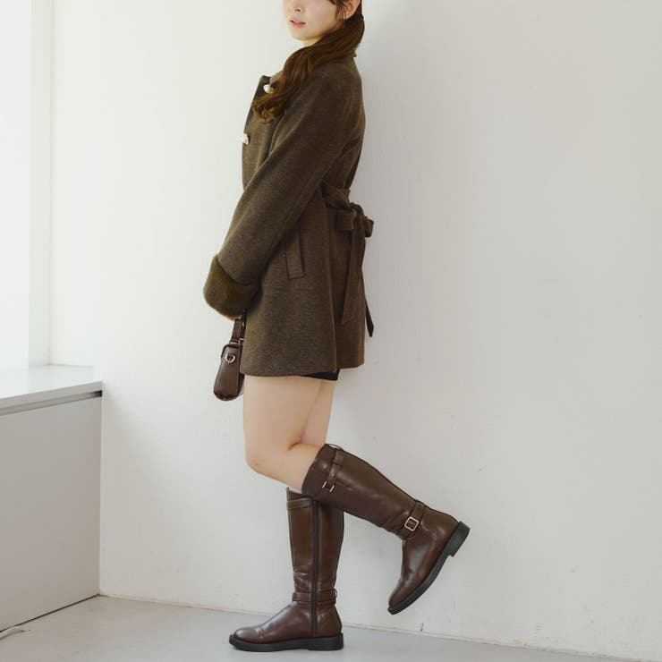 フェイクファー付コート | NICE CLAUP / OLIVE des OLIVE OUTLET | 詳細画像16