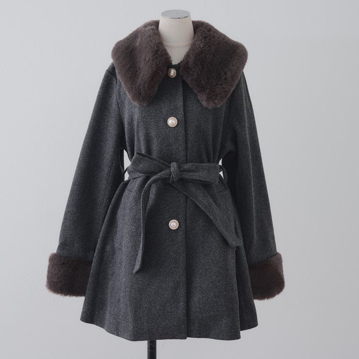 フェイクファー付コート | NICE CLAUP / OLIVE des OLIVE OUTLET | 詳細画像53