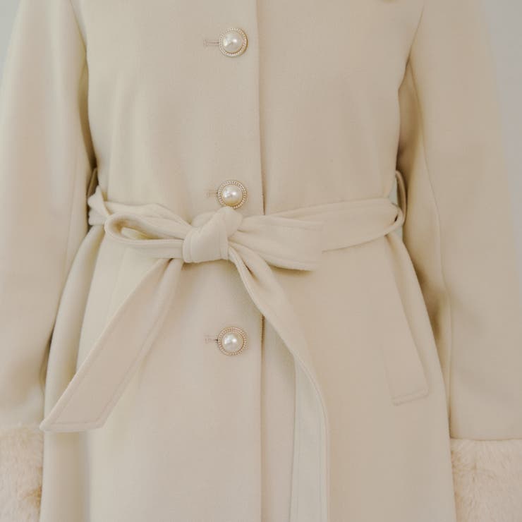 フェイクファー付コート | NICE CLAUP / OLIVE des OLIVE OUTLET | 詳細画像59