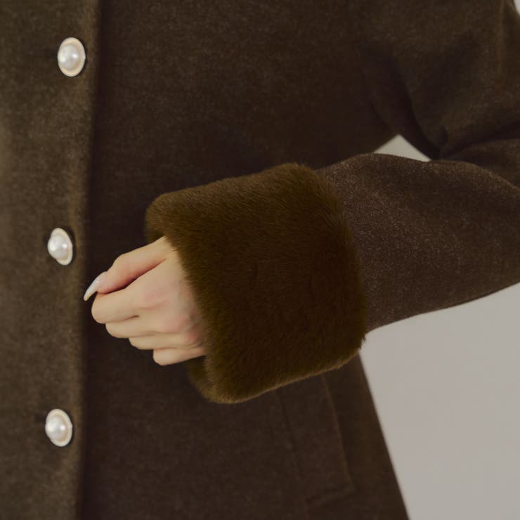 フェイクファー付コート | NICE CLAUP / OLIVE des OLIVE OUTLET | 詳細画像63