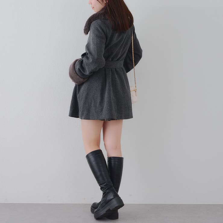 フェイクファー付コート | NICE CLAUP / OLIVE des OLIVE OUTLET | 詳細画像43