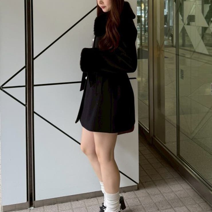 フェイクファー付コート | NICE CLAUP / OLIVE des OLIVE　OUTLET | 詳細画像61 