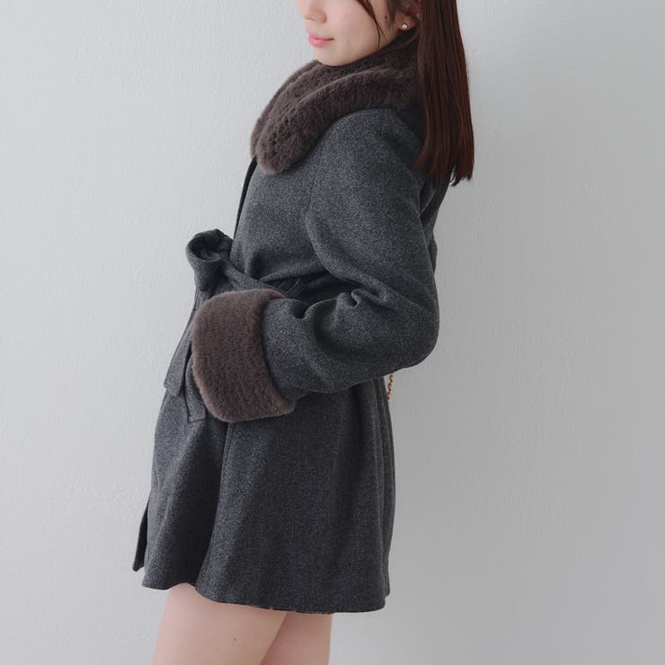 フェイクファー付コート | NICE CLAUP / OLIVE des OLIVE OUTLET | 詳細画像39