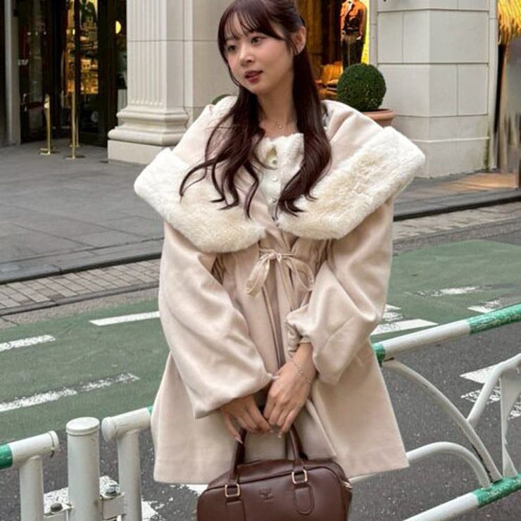 ファー付ビッグフードコート | RMAF　NICE CLAUP / OLIVE des OLIVE | 詳細画像17 