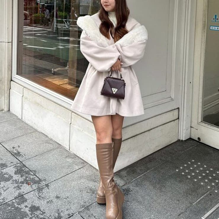 ファー付ビッグフードコート | RMAF　NICE CLAUP / OLIVE des OLIVE | 詳細画像26 