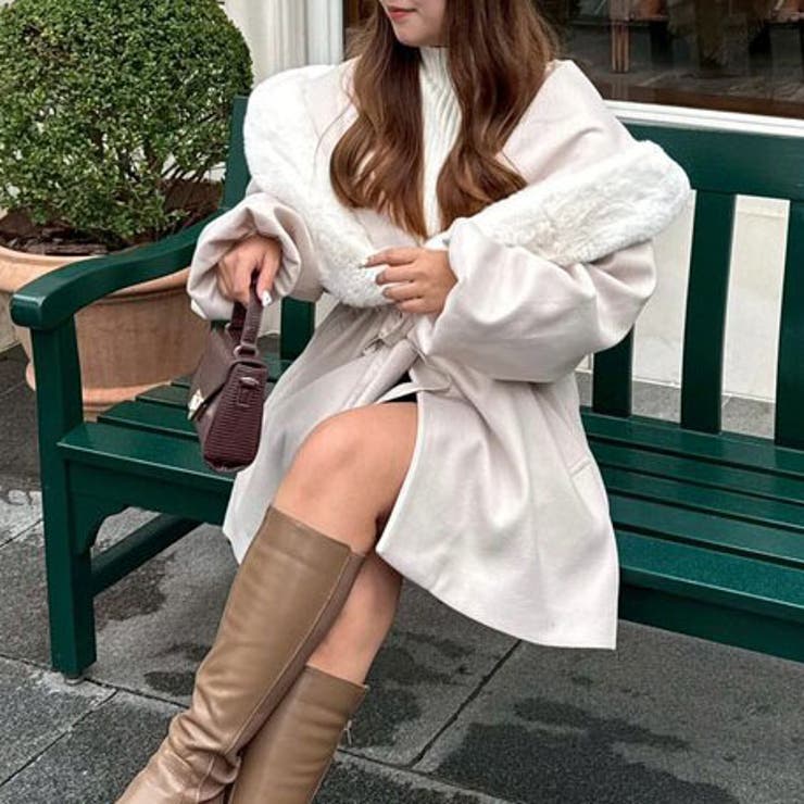 ファー付ビッグフードコート | RMAF　NICE CLAUP / OLIVE des OLIVE | 詳細画像27 