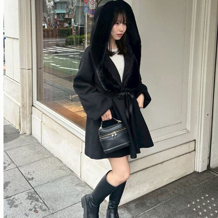 ファー付ビッグフードコート | RMAF　NICE CLAUP / OLIVE des OLIVE | 詳細画像31 