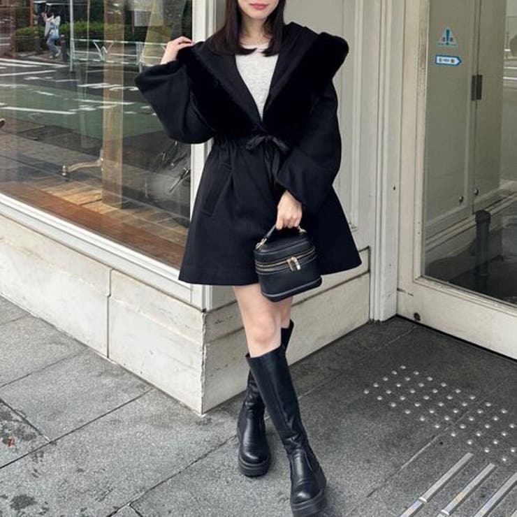 ファー付ビッグフードコート | RMAF　NICE CLAUP / OLIVE des OLIVE | 詳細画像34 