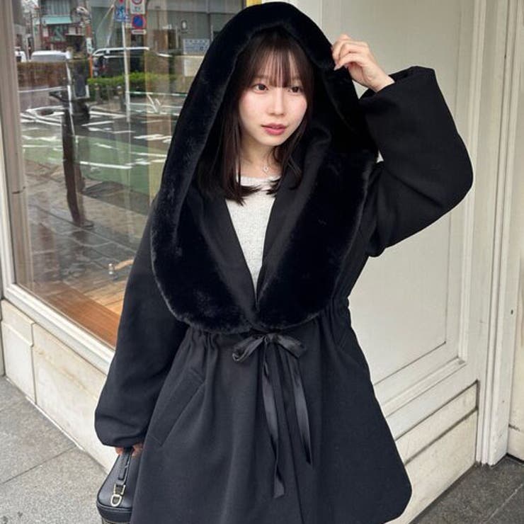 ファー付ビッグフードコート | RMAF　NICE CLAUP / OLIVE des OLIVE | 詳細画像36 