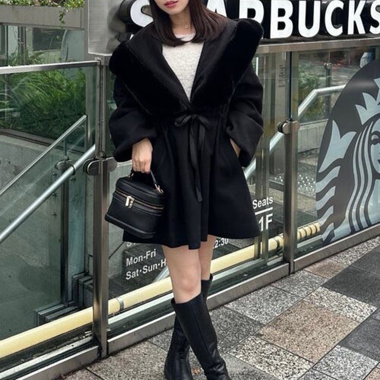 ファー付ビッグフードコート | RMAF　NICE CLAUP / OLIVE des OLIVE | 詳細画像37 