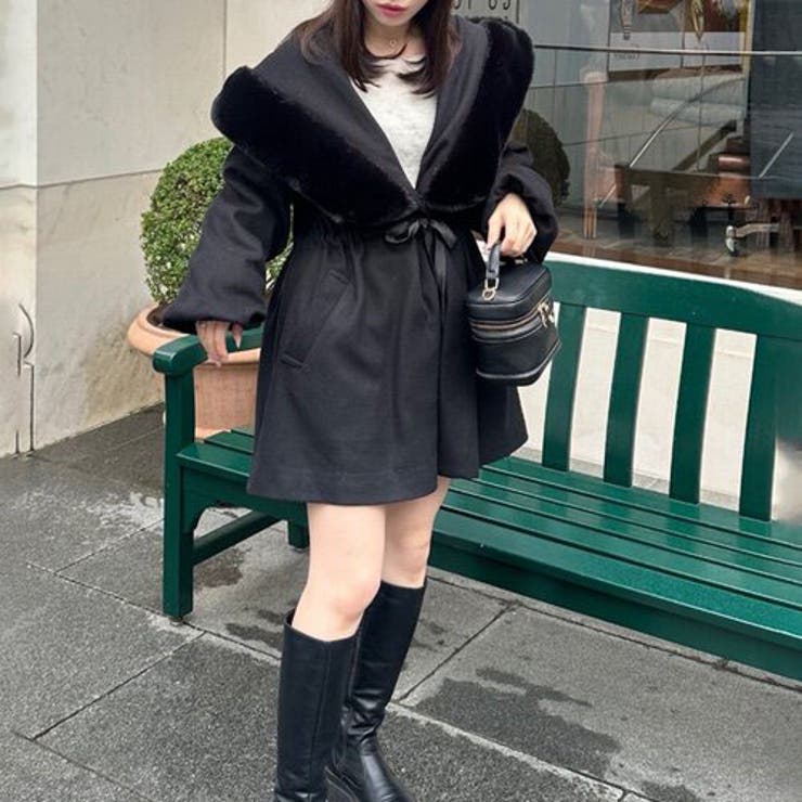 ファー付ビッグフードコート | RMAF　NICE CLAUP / OLIVE des OLIVE | 詳細画像38 