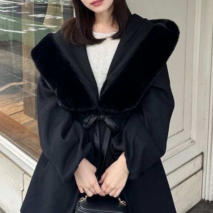 ファー付ビッグフードコート | RMAF　NICE CLAUP / OLIVE des OLIVE | 詳細画像39 