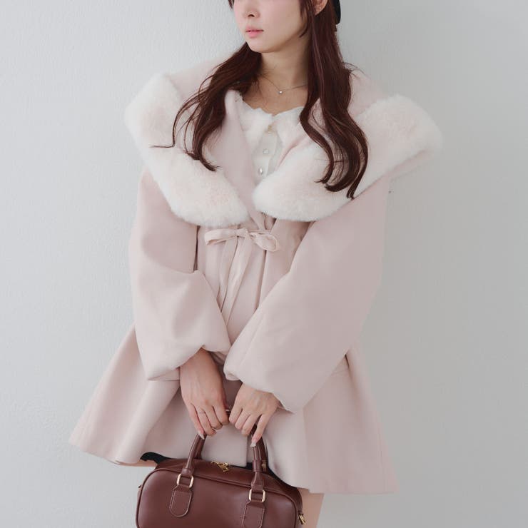 ファー付ビッグフードコート | RMAF　NICE CLAUP / OLIVE des OLIVE | 詳細画像42 