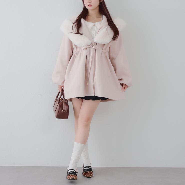 ファー付ビッグフードコート | RMAF　NICE CLAUP / OLIVE des OLIVE | 詳細画像46 