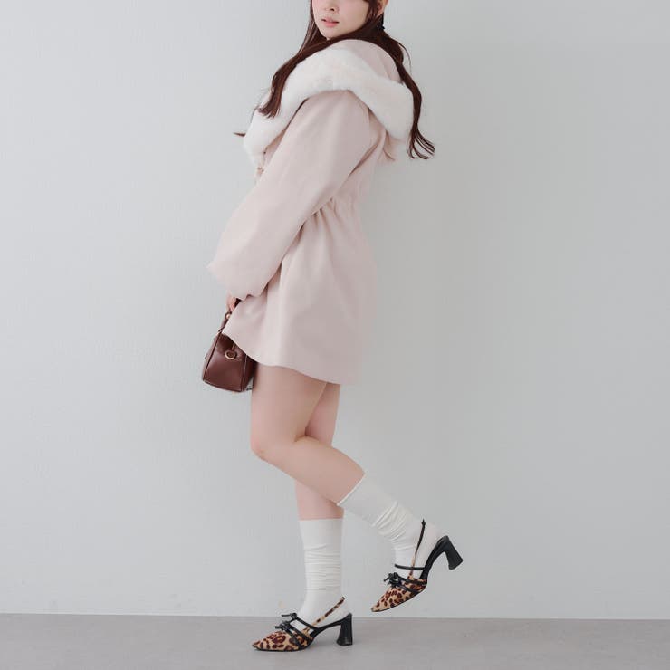 ファー付ビッグフードコート | RMAF　NICE CLAUP / OLIVE des OLIVE | 詳細画像48 