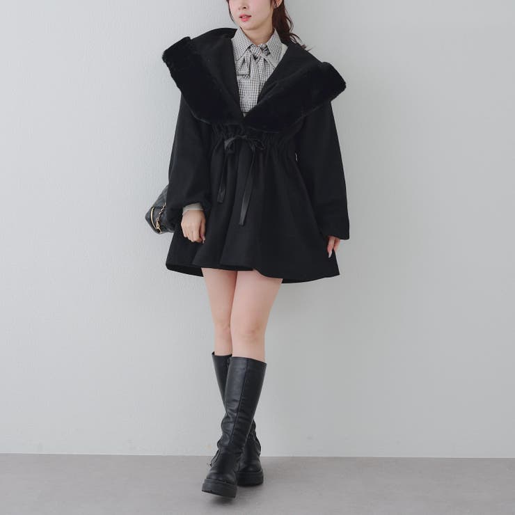 ファー付ビッグフードコート | RMAF　NICE CLAUP / OLIVE des OLIVE | 詳細画像62 